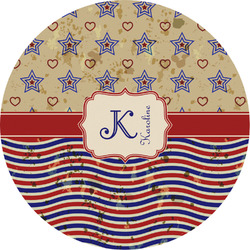 Vintage Stars & Stripes Multipurpose Round Labels - 2" (Personalized)