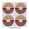 Vintage Stars & Stripes 4" Multipurpose Round Labels - Sheet