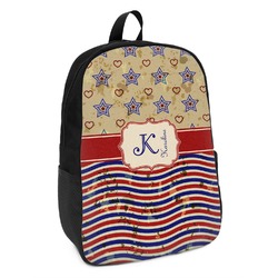 Vintage Stars & Stripes Kids Backpack (Personalized)