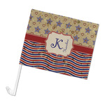 Vintage Stars & Stripes Car Flag - Large (Personalized)