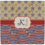 Vintage Stars & Stripes Ceramic Tile Hot Pad (Personalized)