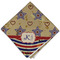 Vintage Stars & Stripes Cloth Napkins - Personalized Dinner (Folded Four Corners)