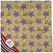 Vintage Stars & Stripes Cloth Napkins - Personalized Dinner (Full Open)