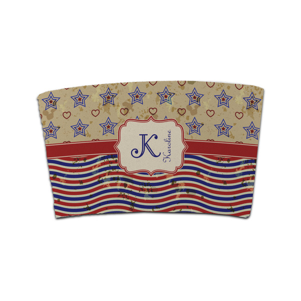 Custom Vintage Stars & Stripes Coffee Cup Sleeve (Personalized)