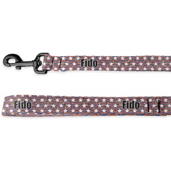 Vintage Stars & Stripes Deluxe Dog Leash - 4 ft (Personalized)
