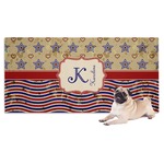 Vintage Stars & Stripes Dog Towel (Personalized)