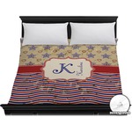 Vintage Stars & Stripes Duvet Cover - King (Personalized)