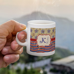 Vintage Stars & Stripes Single Shot Espresso Cup - Single (Personalized)