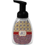 Vintage Stars & Stripes Foam Soap Bottle - Black (Personalized)