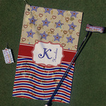 Vintage Stars & Stripes Golf Towel Gift Set (Personalized)