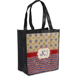 Vintage Stars & Stripes Grocery Bag (Personalized)