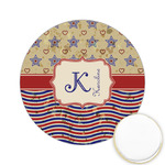 Vintage Stars & Stripes Printed Cookie Topper - 2.15" (Personalized)