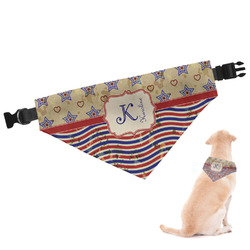 Vintage Stars & Stripes Dog Bandana - XLarge (Personalized)