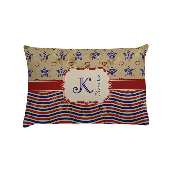 Custom Vintage Stars & Stripes Pillow Case - Standard (Personalized)