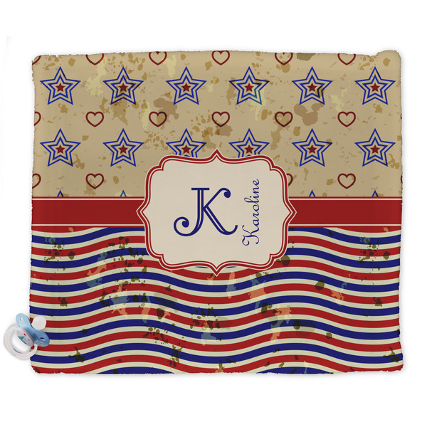 Custom Vintage Stars & Stripes Security Blanket (Personalized)