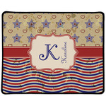 Vintage Stars & Stripes Large Gaming Mouse Pad - 12.5" x 10" (Personalized)