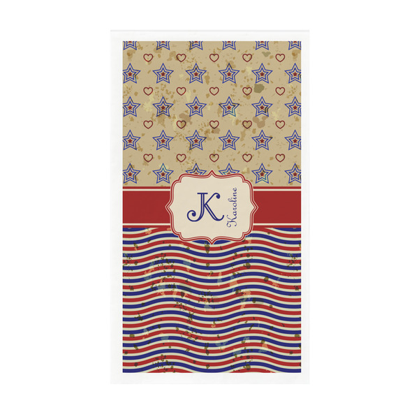 Custom Vintage Stars & Stripes Guest Paper Towels - Full Color - Standard (Personalized)