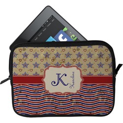 Vintage Stars & Stripes Tablet Case / Sleeve - Small (Personalized)