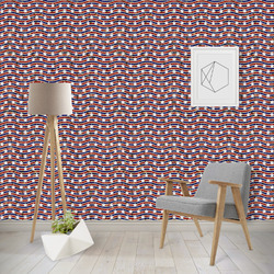 Vintage Stars & Stripes Wallpaper & Surface Covering (Peel & Stick - Repositionable)