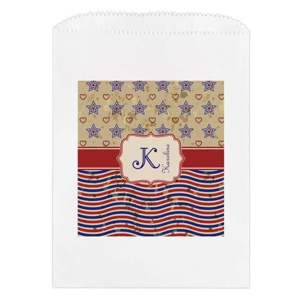 Custom Vintage Stars & Stripes Treat Bag (Personalized)