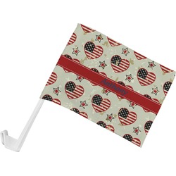 Americana Car Flag - Small w/ Name or Text