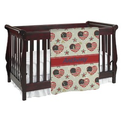 Americana Baby Blanket (Double Sided) (Personalized)