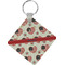 4th of July Personalized Diamond Key Chain