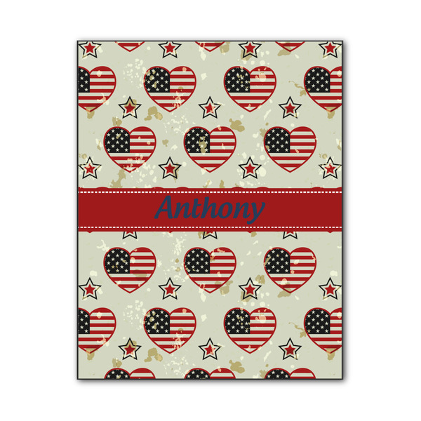 Custom Americana Wood Print - 11x14 (Personalized)