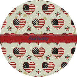 Americana Multipurpose Round Labels - 3" (Personalized)