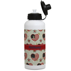 Americana Water Bottles - Aluminum - 20 oz - White (Personalized)