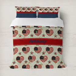 Americana Duvet Cover Set - Full / Queen (Personalized)