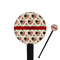 Americana Black Plastic 7" Stir Stick - Round - Closeup