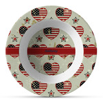 Americana Plastic Bowl - Microwave Safe - Composite Polymer (Personalized)