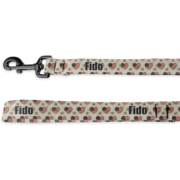 Custom Americana Deluxe Dog Leash (Personalized)