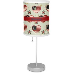 Americana 7" Drum Lamp with Shade Linen (Personalized)