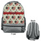 Americana Large Backpack - Gray - Front & Back View