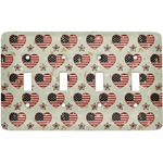 Americana Light Switch Cover (4 Toggle Plate)