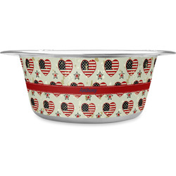 Americana Stainless Steel Dog Bowl - Small (Personalized)