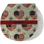 Americana Burp Pad - Velour w/ Name or Text