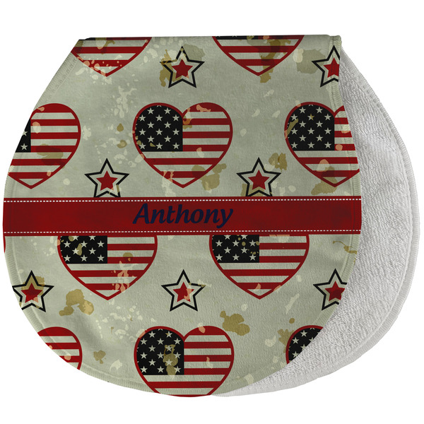 Custom Americana Burp Pad - Velour w/ Name or Text