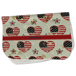 Americana Burp Cloth - Fleece w/ Name or Text