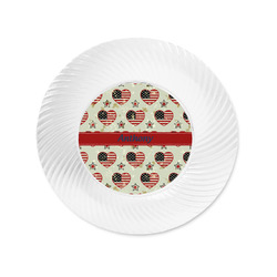 Americana Plastic Party Appetizer & Dessert Plates - 6" (Personalized)