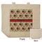 Americana Reusable Cotton Grocery Bag - Front & Back View