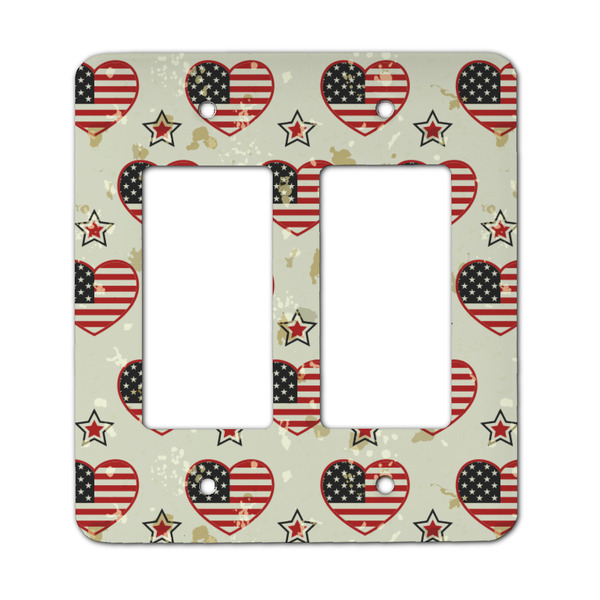 Custom Americana Rocker Style Light Switch Cover - Two Switch