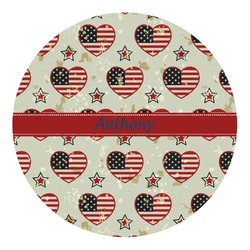 Americana Round Decal - Large (Personalized)