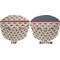 Americana Round Pouf Ottoman (Top and Bottom)