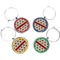 Americana Wine Charms (Set of 4) (Personalized)