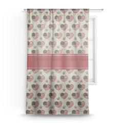 Americana Sheer Curtain - 50"x84"