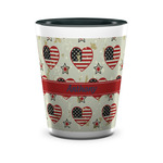 Americana Ceramic Shot Glass - 1.5 oz - Two Tone - Single (Personalized)