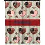 Americana Extra Long Shower Curtain - 70"x84" (Personalized)